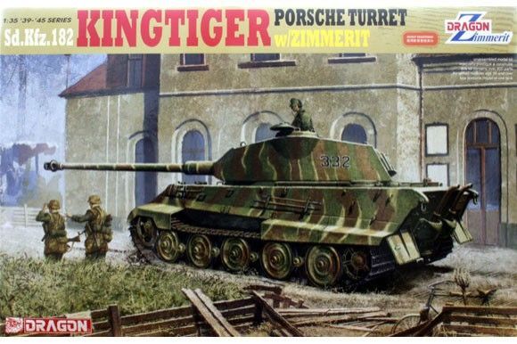 1:35 Sd.Kfz.182 Kingtiger Porsche Turret / Zimmerit