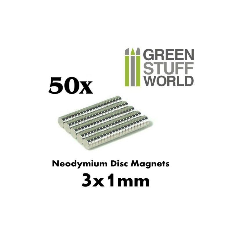 Neodymium Magnets 3x1mm - 50 units