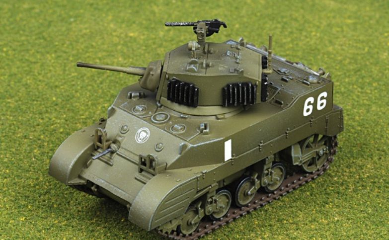 1:72 M5 Stuart Diecast Model ROC 3rd Armored Rgt, October 1949