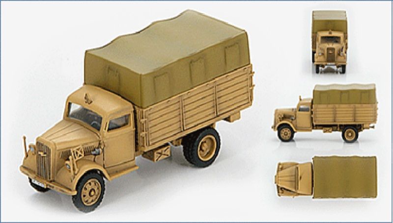 1:72 German 3-ton Cargo Truck (Early WWII Luffwaffe)