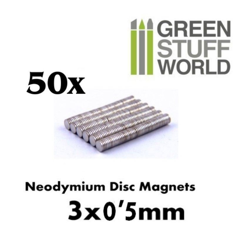 Neodymium Magnets 3x0'5mm - 50 units