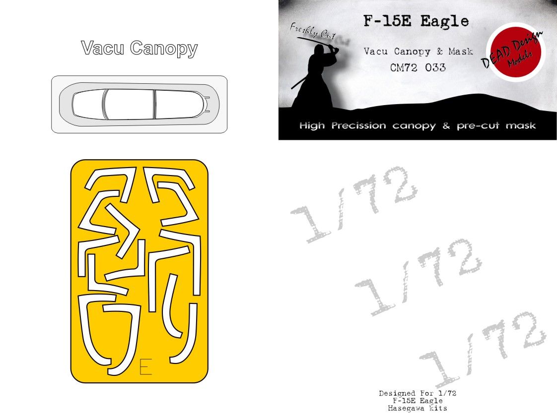 1:72 F-15E Vacu Canopy & Mask