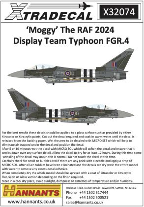 1:32 'Moggy' The RAF 2024 Display Team Eurofighter Typhoon FGR.4