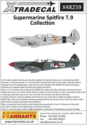 1:48 Supermarine Spitfire T.9 Collection