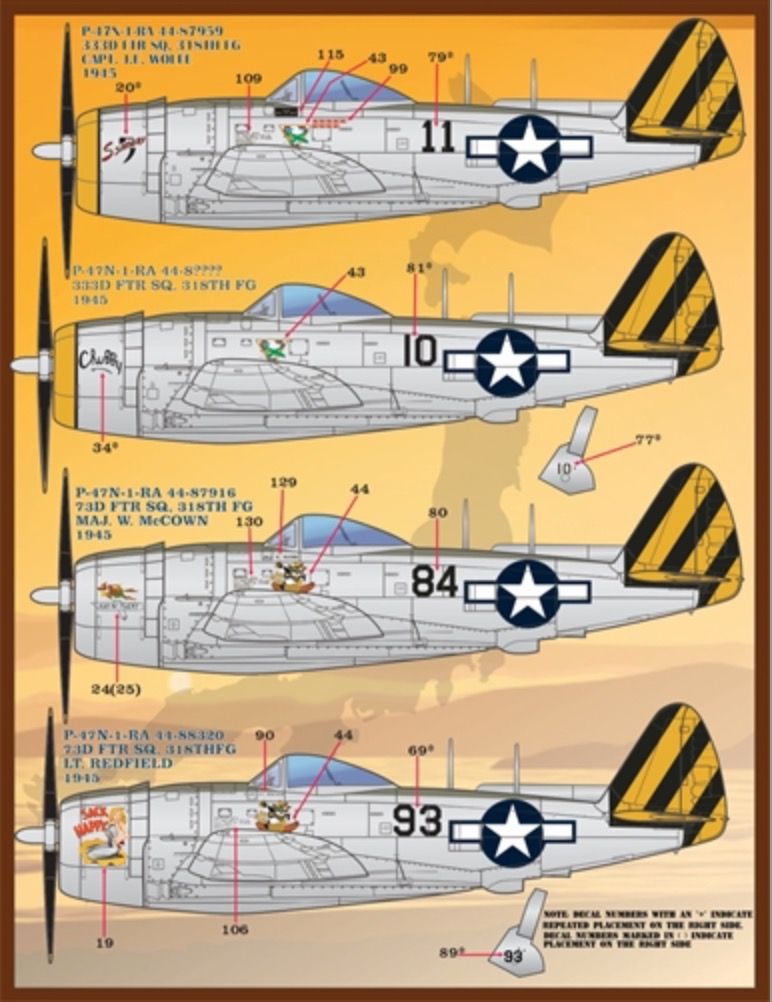 1:48 Colors and Markings of P-47s Thunderbolts Part 2