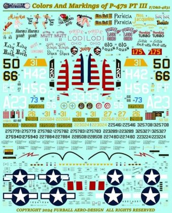 1:48 Colors & Markings of Republic P-47s Thunderbolts Part 3