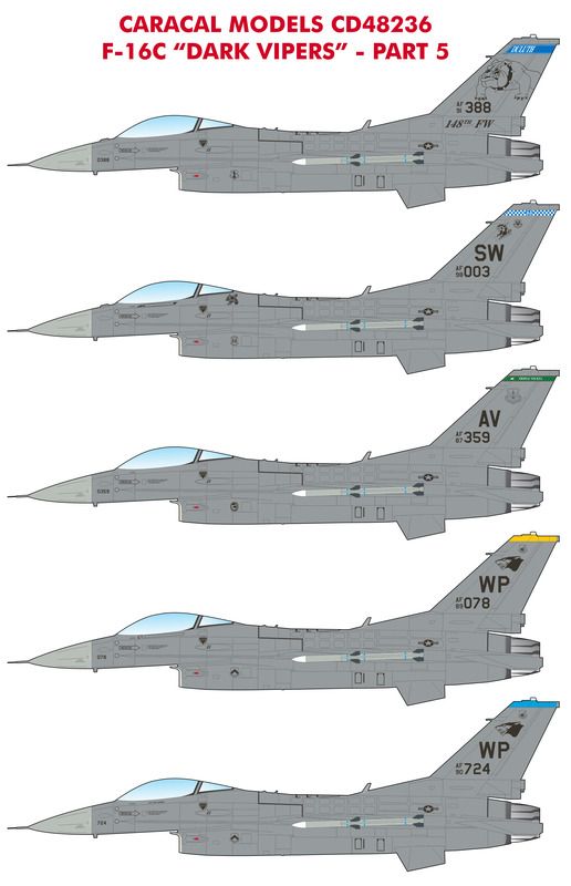 1:48 USAF F-16C Dark Vipers Part 5