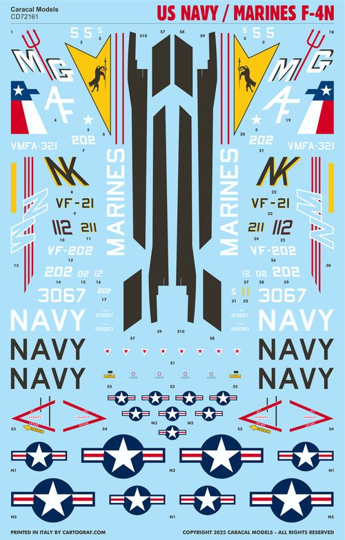 1:72 US Navy/Marines F-4N Phantom