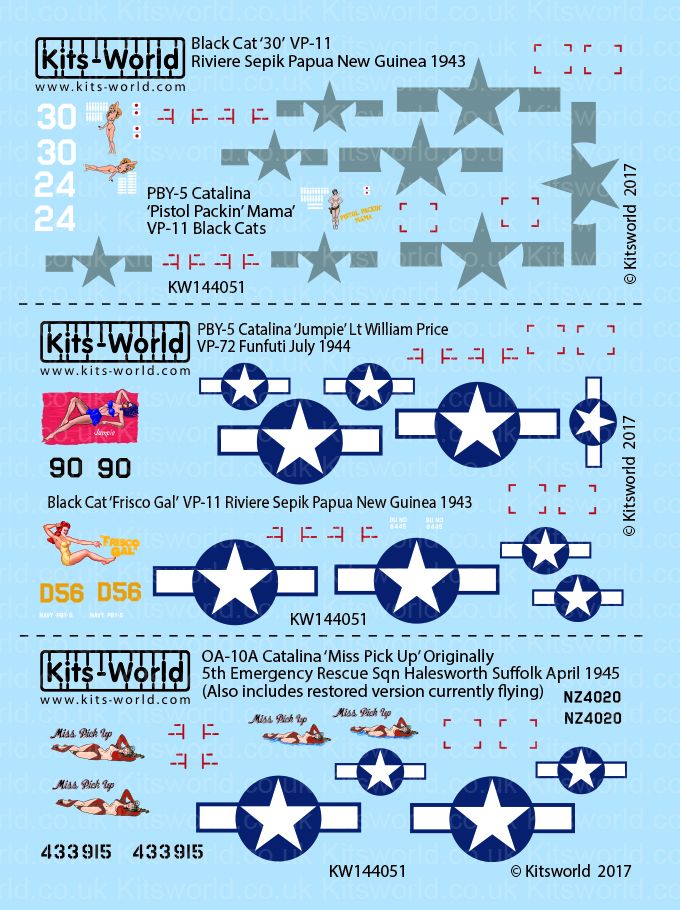 1:144 Consolidated PBY-5 Catalina OA-10A/PBY-5 Catalinas