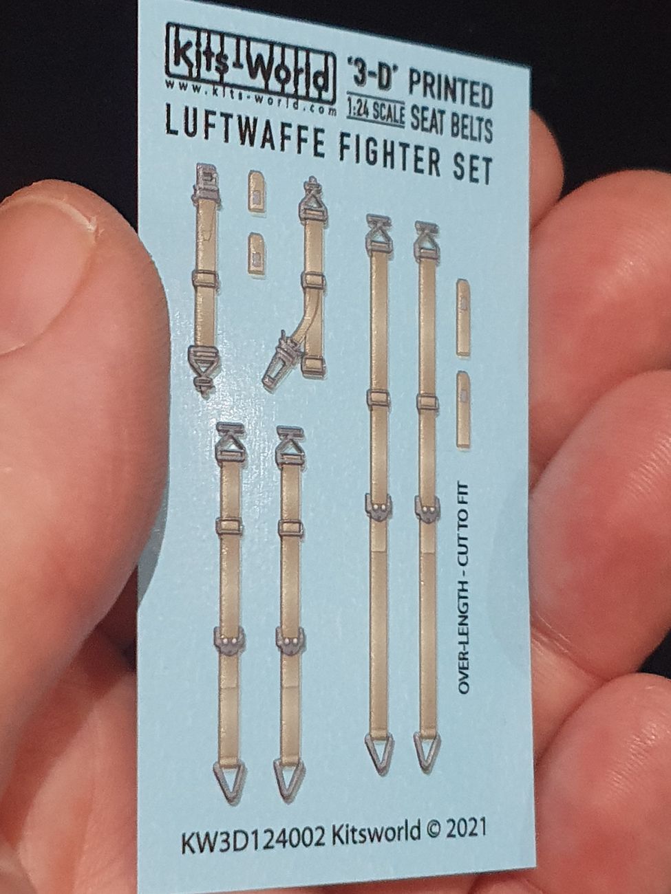 1:24 Luftwaffe Seat Belts Fighter Set Focke, Messerschmitt