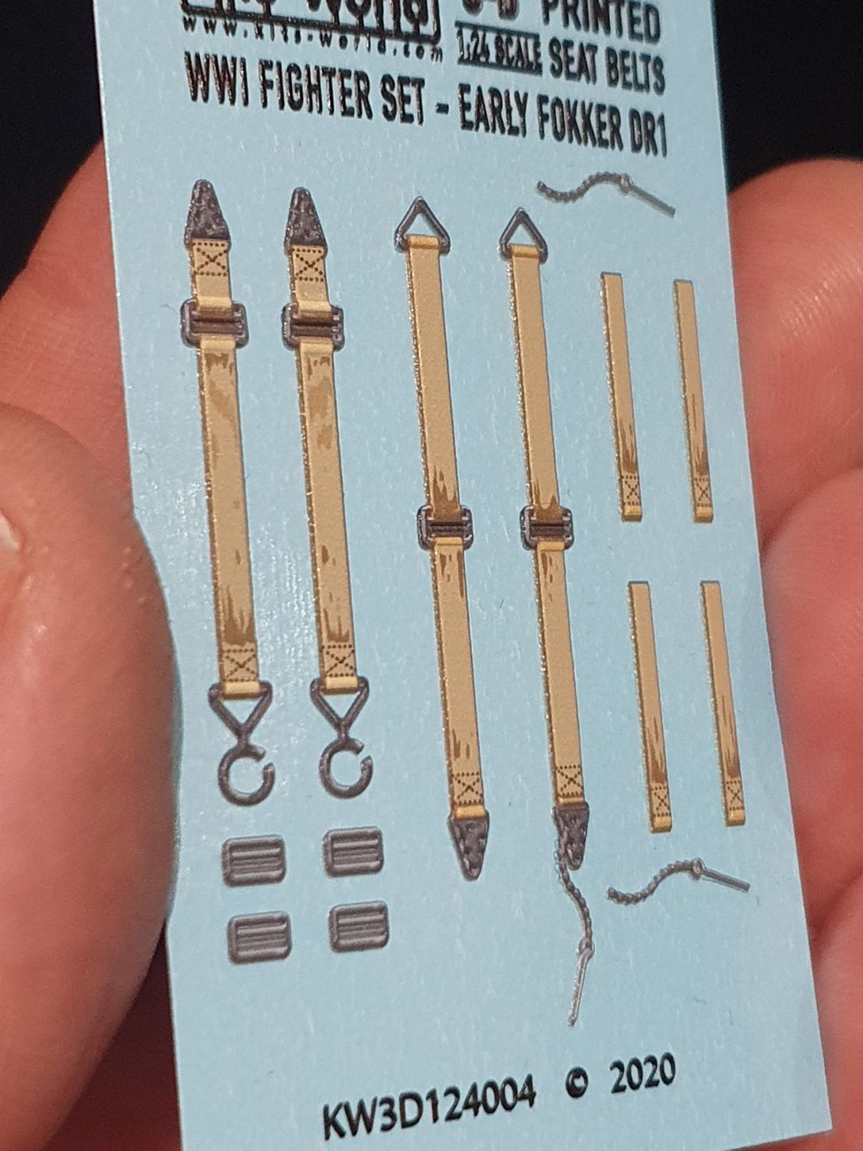 1:24 WWI Fighter Set - Early Fokker Dr.I Triplane (Pin and Chain)