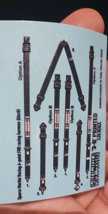 1:24 Sparco Martini Racing 6-Point FHR (Black)