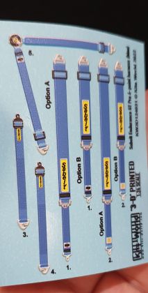 1:24 Sabelt Endurance GT PRO 6-Point Harness (Blue)