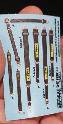 1:24 Sabelt Endurance GT PRO 6-Point Harness (Black)