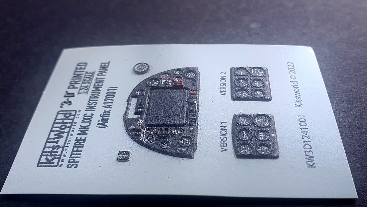 1:24 Supermarine Spitfire Mk.IXc Full Colour Instrument Panel (for Airfix A17001)