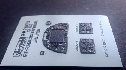 1:24 Supermarine Spitfire Mk.IXc Full Colour Instrument Panel (for Airfix A17001)