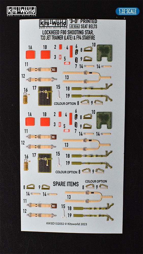 1:32 Lockheed F80 Shooting Star and T33 Trainer (Late) (for Special Hobby kits)