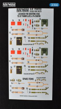 1:32 Lockheed F80 Shooting Star and T33 Trainer (Late) (for Special Hobby kits)