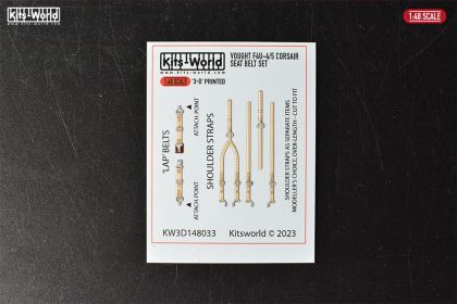 1:48 Vought F4U-4/5 Corsair Full 3D Colour Seat Belt Set