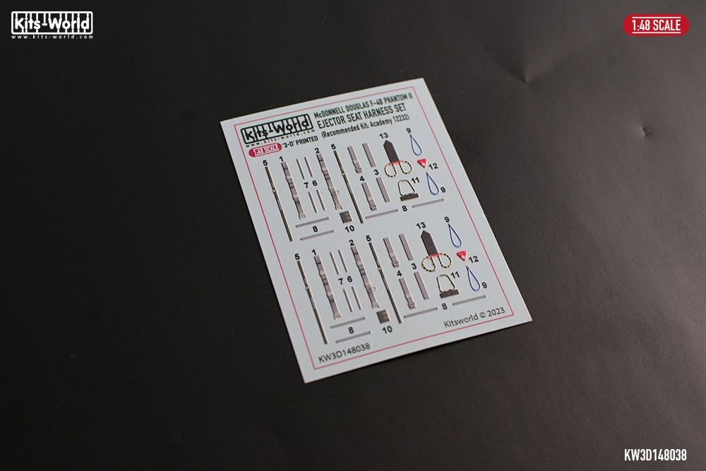 1:48 F-4 B Phantom II - Seat-Belt Harness for Martin-Baker MB Mk.H5 (for Academy 12232 kit)