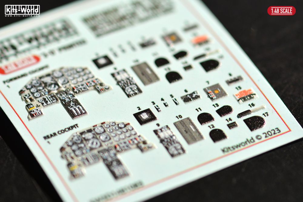 1:48 Northrop T-38A Talon 3D Cockpit interior Panels (for Trumpeter 02852 kit)