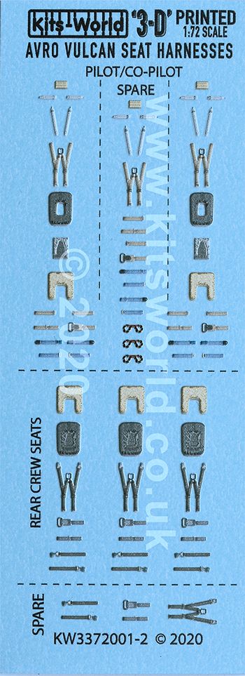 1:72 Avro Vulcan B.2 3D Instrumentation and Harnesses Set (for Airfix kits)