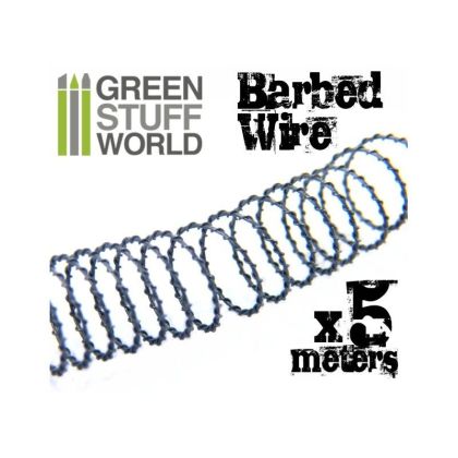 5 meters of simulated BARBED WIRE