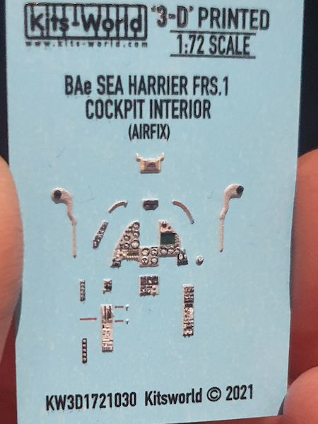 1:72 BAe Sea Harrier FRS.1 3D Full colour Instrument Panels (for Airfix kits)