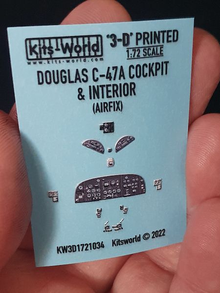 1:72 Douglas C-47 A 3D Full colour Instrument Panels (for Airfix 0801 kit)