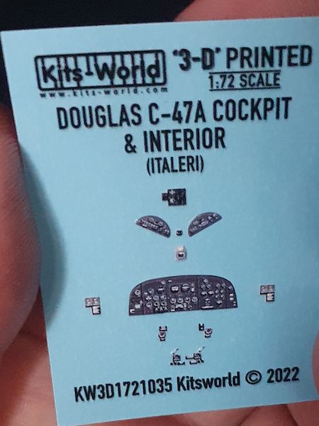 1:72 Douglas C-47 A 3D Full colour Instrument Panels (for Italeri kits)