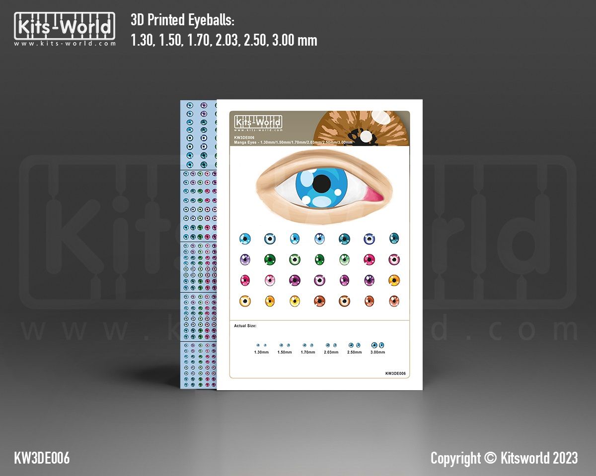 Manga Eyeballs Decals