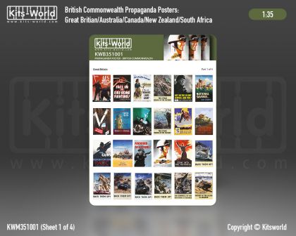 1:35 British and Commonwealth WWII Propaganda Posters - 88 posters