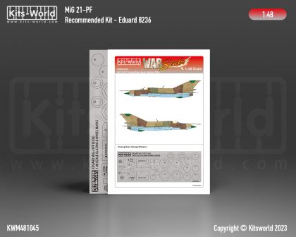 1:48 MiG-21 PF - Canopy and Wheel Masks (for Eduard 8236 kit)