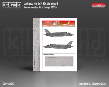 1:48 F-35 A Lightning II - Canopy and Wheel Masks (designed to be used with Tamiya 61124 kit)