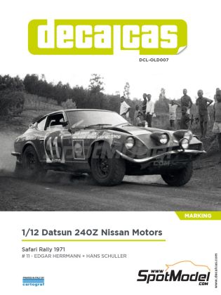 1:12 Datsun 240Z sponsored by Nissan Motors - Safari Rally 1971