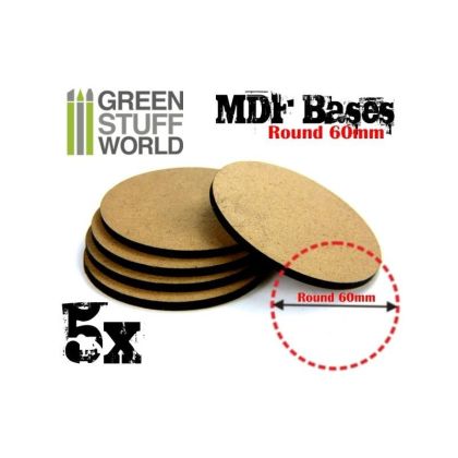 MDF Bases - Round 60 mm