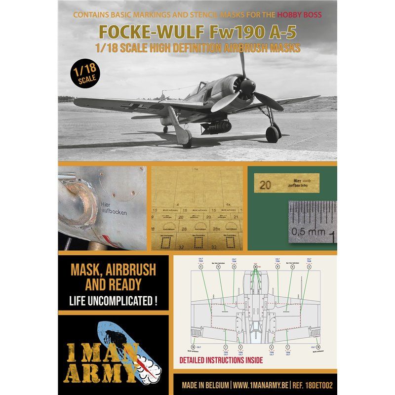 1:18 Focke Wulf Fw-190 A-5 (for Hobby Boss Kits)