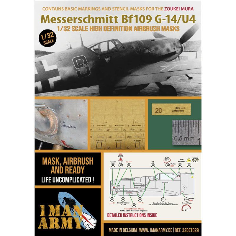 1:32 Messerschmitt Bf-109 G-14/U4 (for Zoukei Mura Kits)