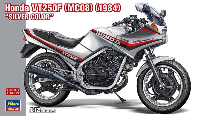 1:12 Honda VT250F (MC08) (1984) Silver Color