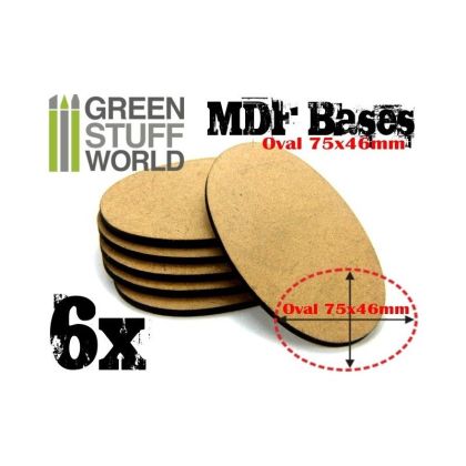 MDF Bases - AOS Oval 75x46mm