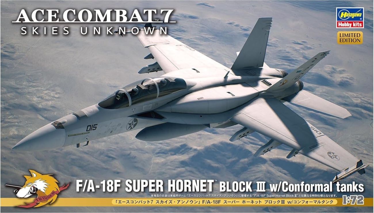 1:72 Ace Combat 7 Skies Unknown F/A-18F Super Hornet Block III w/Conformal Tanks