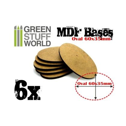 MDF Bases - AOS Oval 60x35mm