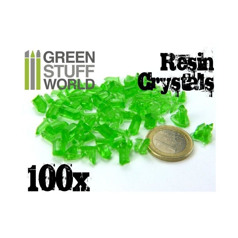GREEN Resin Crystals