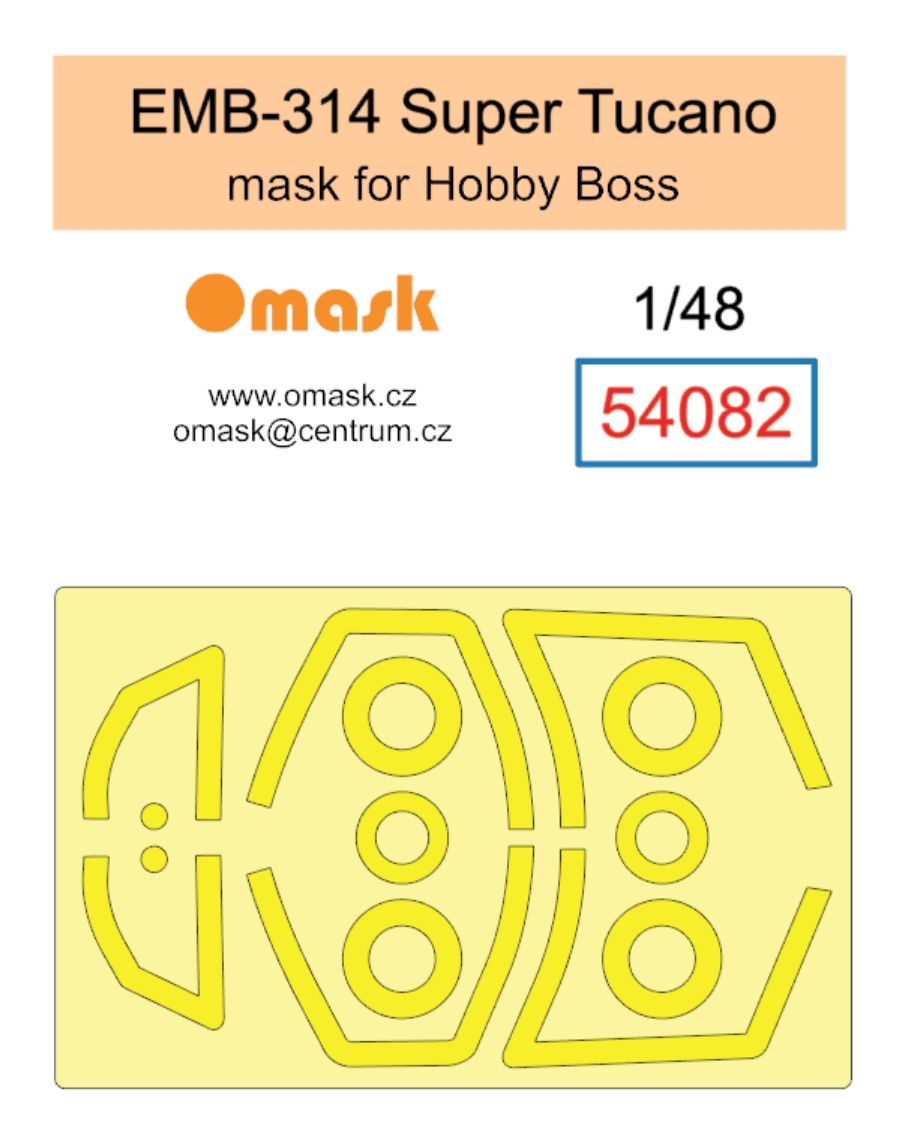 1:48 48 EMB 314 Super Tucano mask (for Hobby Boss)
