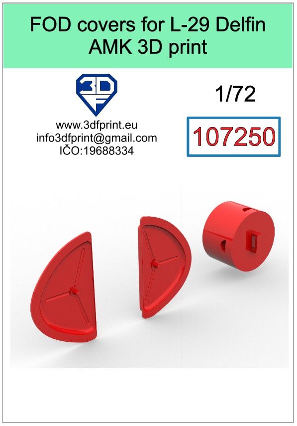 1:72 FOD covers for L-29 Delfin (AMK)