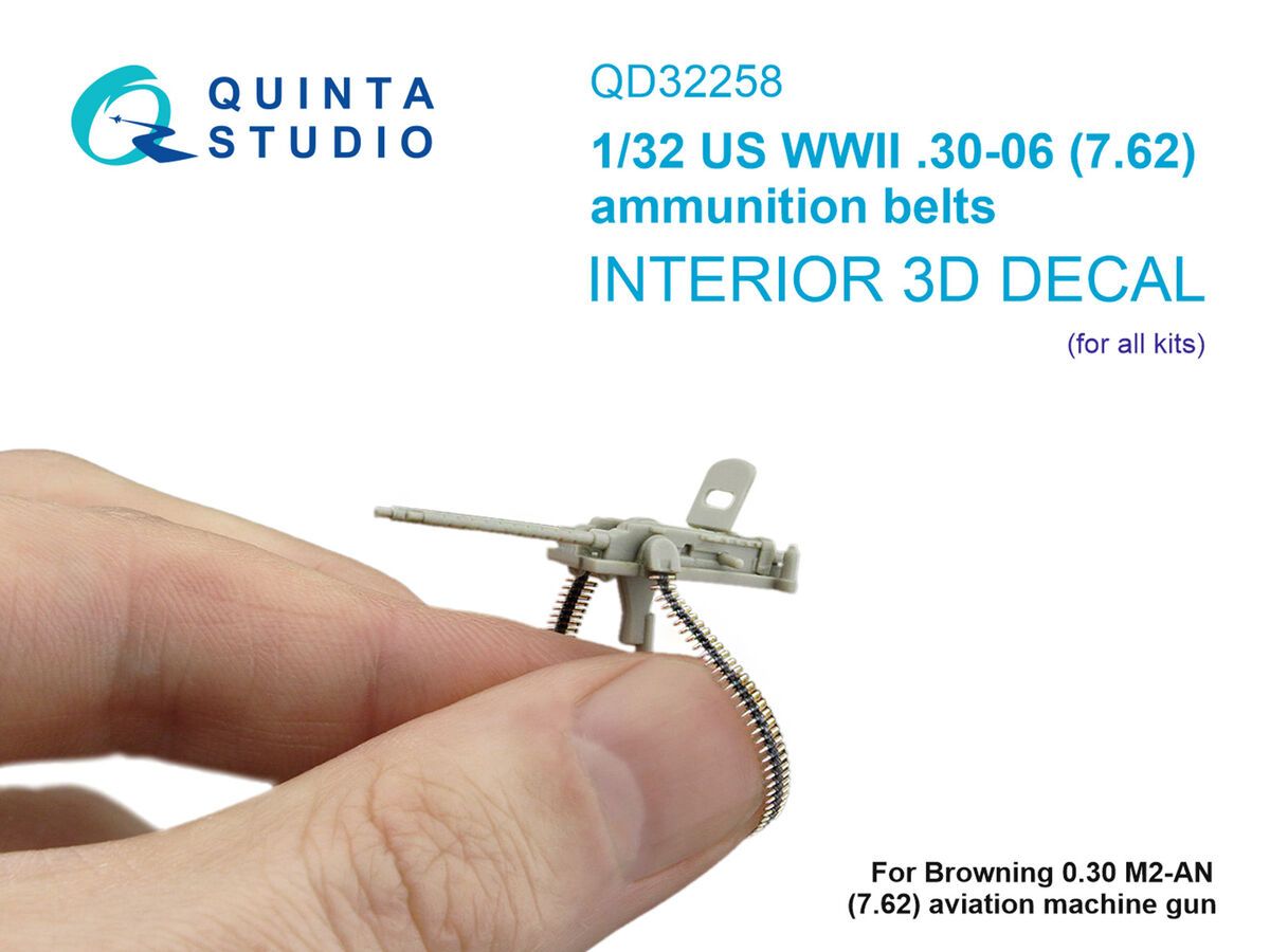 1:32 US WWII .03-06 (7.62) Ammunition Belts (for All Kits)