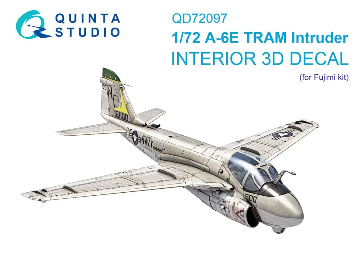 1:72 A-6E TRAM Intruder 3D-Printed & coloured Interior on decal paper (Fujimi)