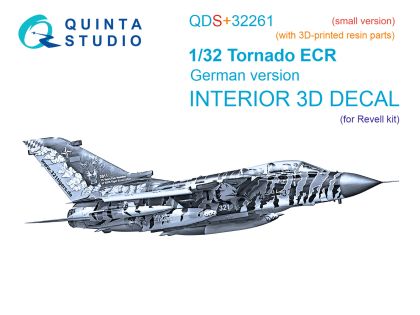 1:32 ornado ECR German - 3D-Printed & Coloured Interior on Decal Paper with 3D-printed Resin Parts (for Revell Kits / Small Version)