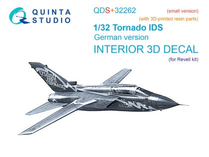 1:32 Tornado IDS German - 3D-Printed & Coloured Interior on Decal Paper with 3D-printed Resin Parts (for Revell Kits / Small Version)