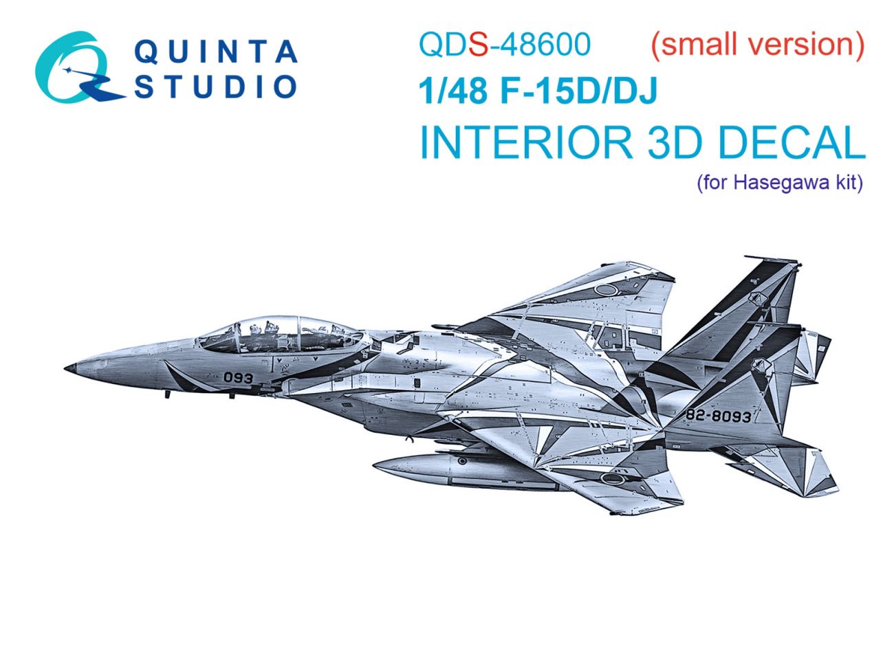 1:48 F-15 D/DJ - 3D-Printed & Coloured Interior on Decal Paper (for Hasegawa Kits / Small Version)